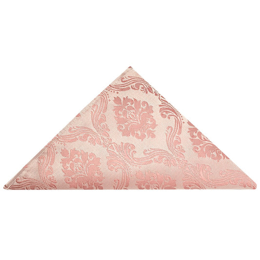 Rose Gold Paisley Pocket Square 1