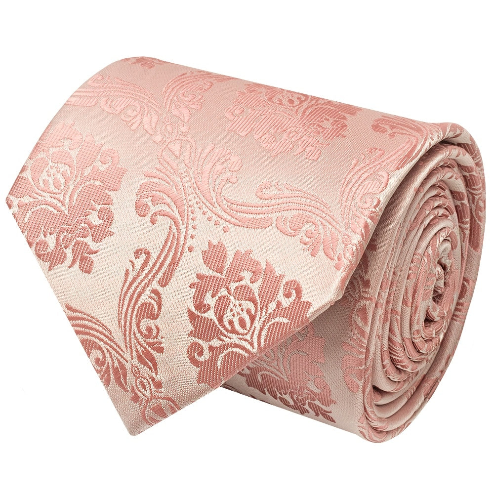 Rose Gold Paisley Classic Mens Tie 3