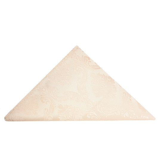 Blush Paisley Pocket Square 1