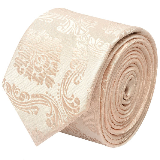 Blush Paisley Skinny Boys Tie 2