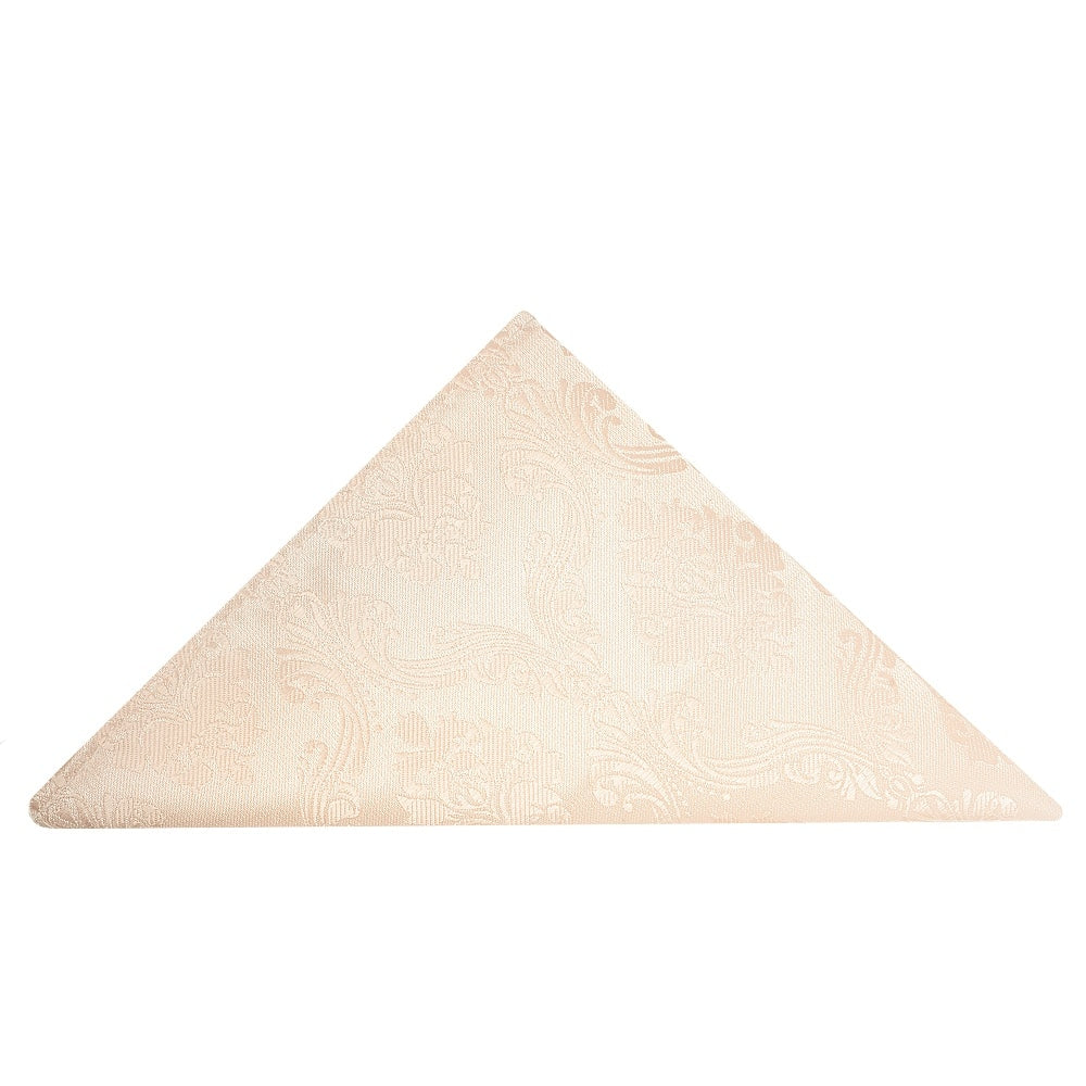 Blush Paisley Classic Mens Tie And Pocket Square Set 6