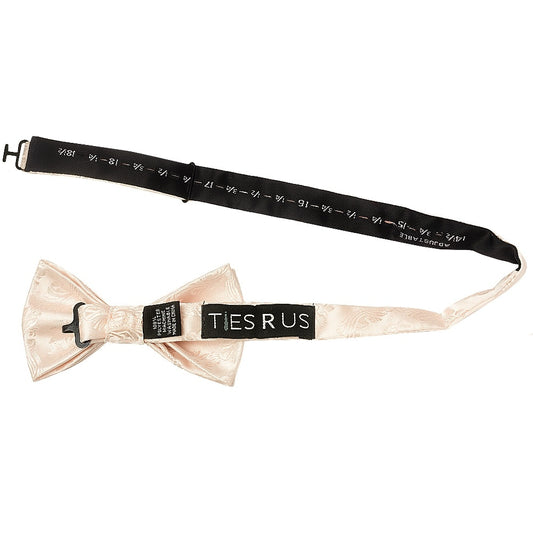 Blush Paisley Handmade Mens Bow Tie