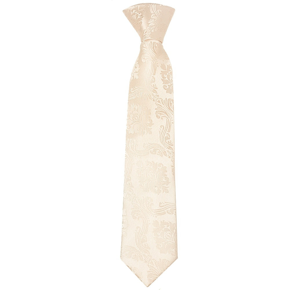 Pre Tied Blush Paisley Boys Tie Age 4 7 1