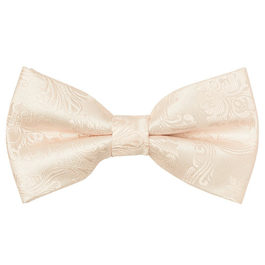 Pre Tied Blush Paisley Boys Bow Tie Age 18 Months-3 Years