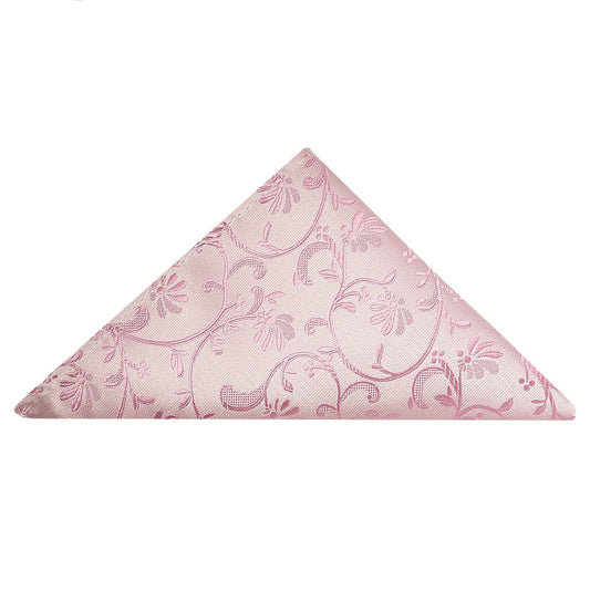 Dusty Pink Floral Pocket Square 1