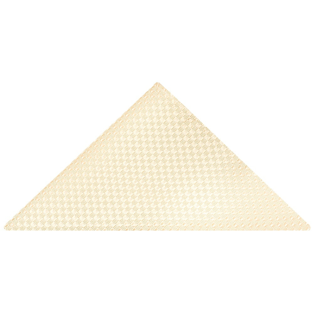 Ivory Textured Classic Tie And Pocket Square Set 6