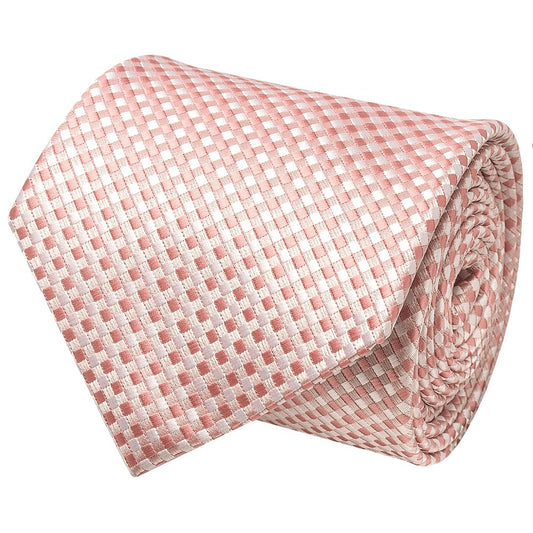 Rose Gold Diamond Neat Classic Mens Tie 2
