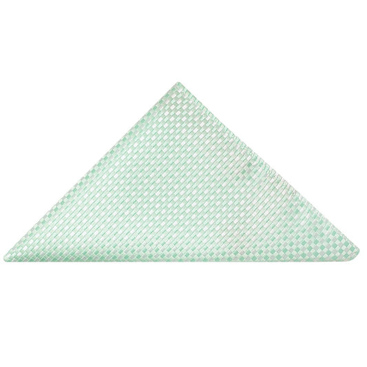 Mint Green Diamond Neat Pocket Square 1