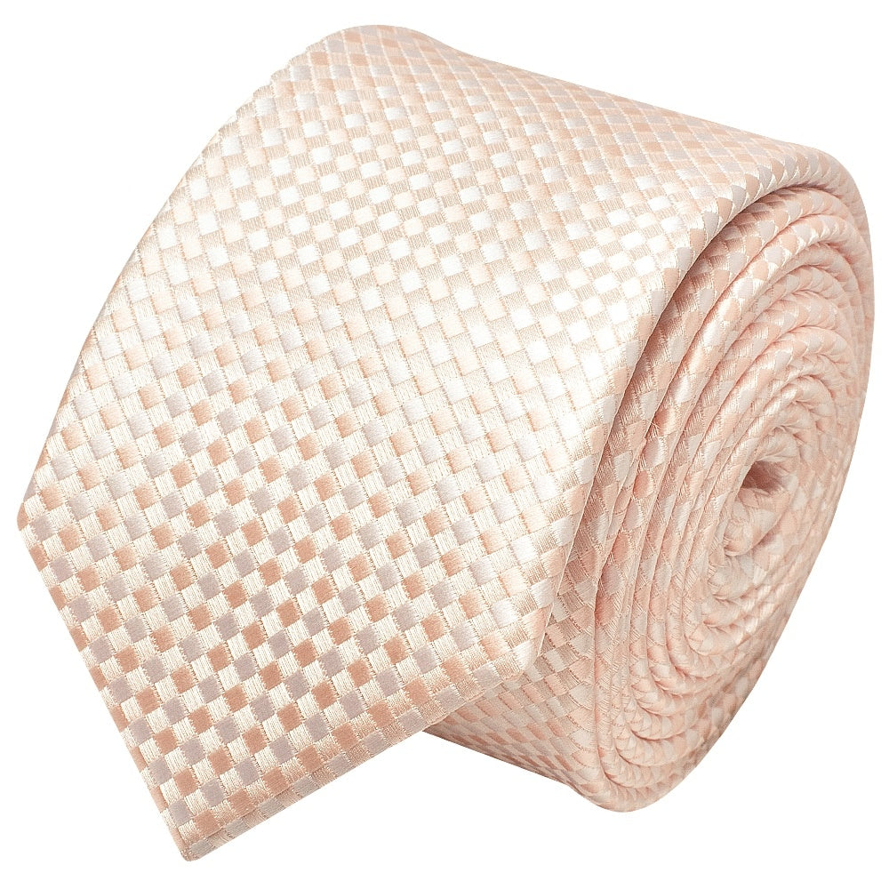 Blush Diamond Neat Skinny Mens Tie 2