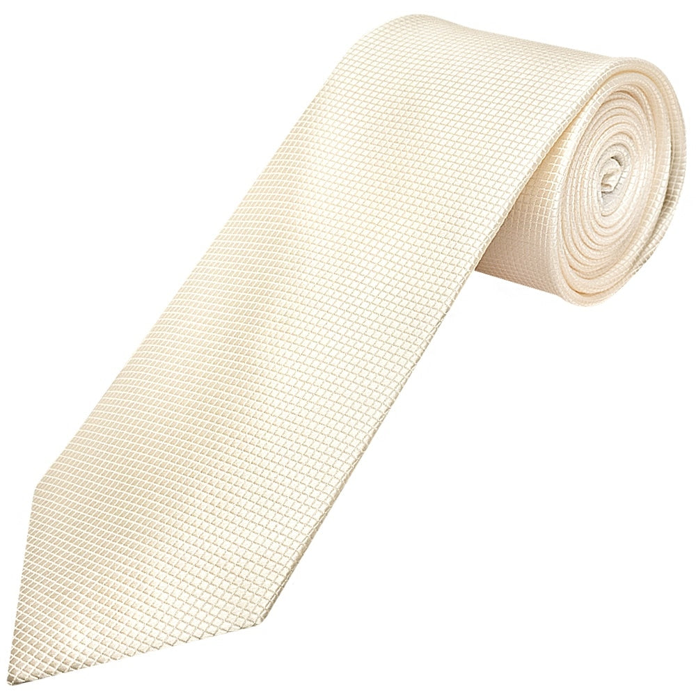 Ivory Diamond Classic Mens Tie And Pocket Square Set 2