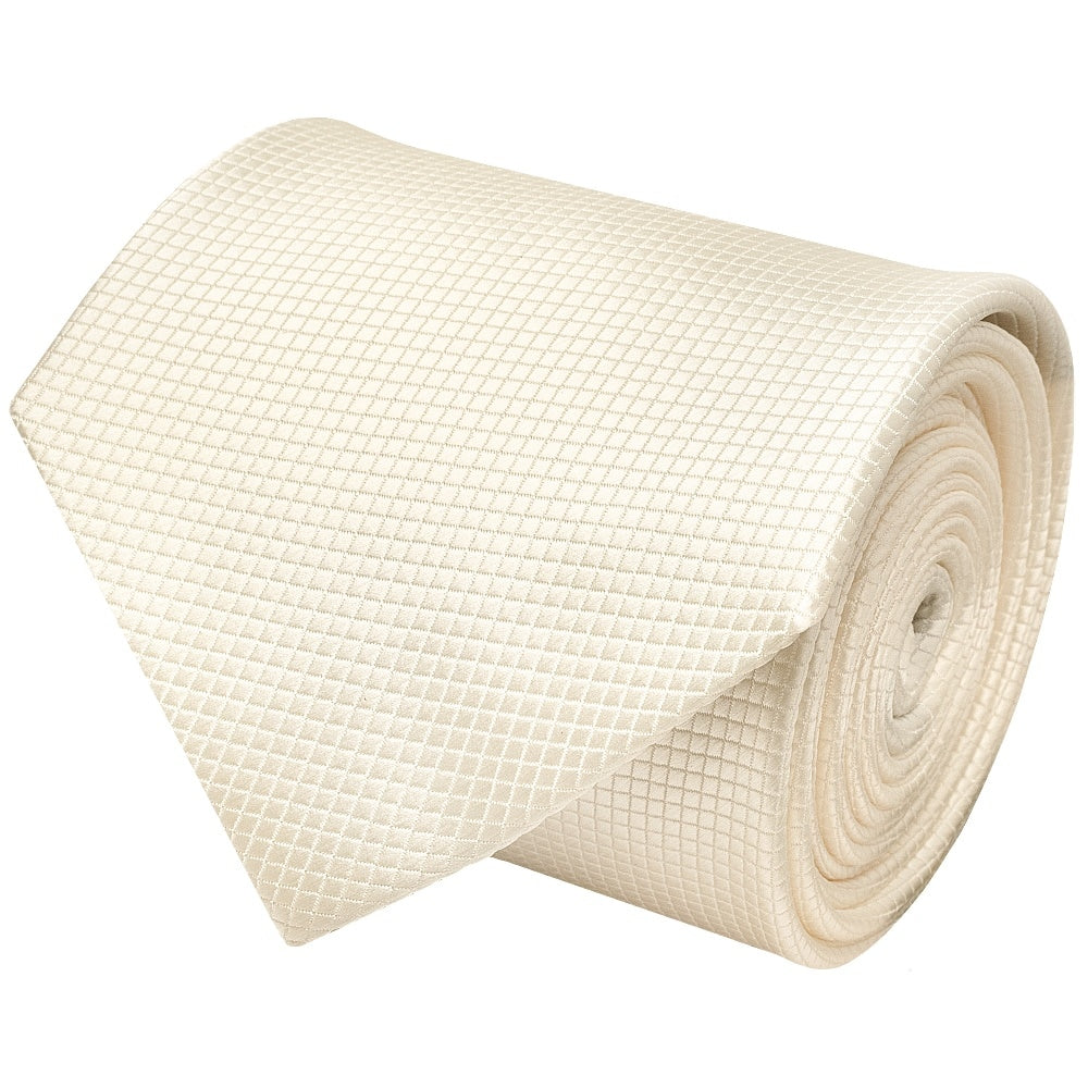 Ivory Diamond Classic Mens Tie And Pocket Square Set 3
