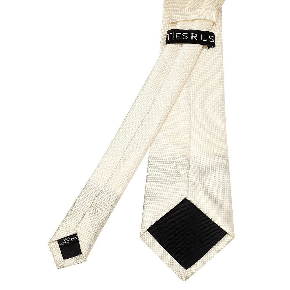 Ivory Diamond Classic Mens Tie And Pocket Square Set 4