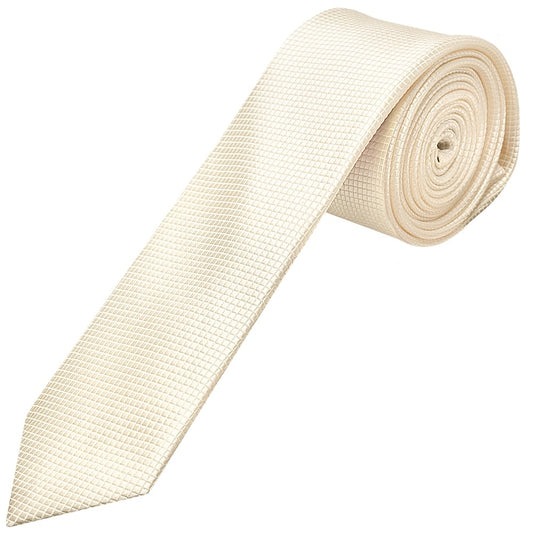 Ivory Diamond Skinny Boys Tie 1