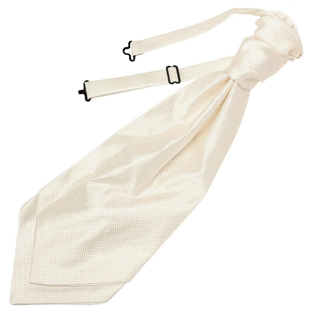 Ivory Diamond Mens Cravat Tie And Pocket Square Set 2