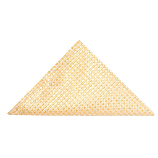 Gold Diamond Neat Pocket Square 1