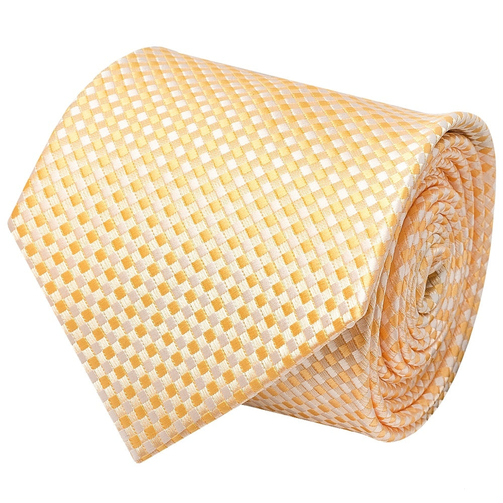 Gold Diamond Neat Classic Mens Tie 2