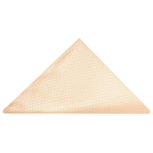 Light Peach Diamond Pocket Square