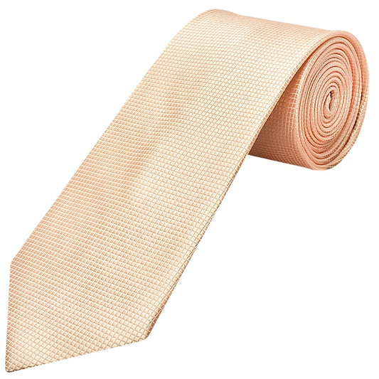 Light Peach Diamond Classic Mens Tie 1