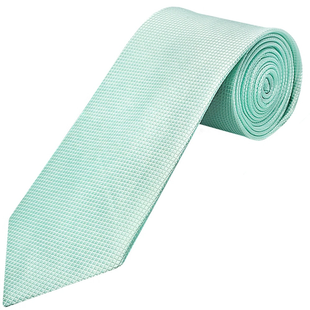 Mint Diamond Classic Mens Tie And Pocket Square Set 2