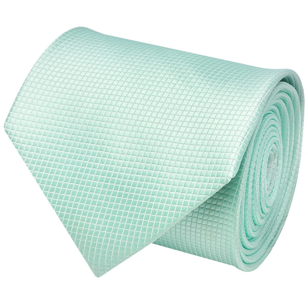 Mint Diamond Classic Mens Tie And Pocket Square Set 3