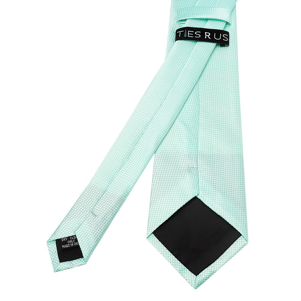 Mint Diamond Classic Mens Tie And Pocket Square Set 4