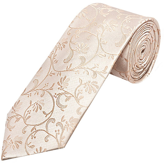 Nude Floral Classic Mens Tie 1