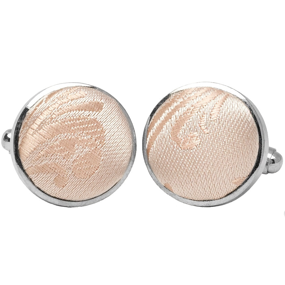 Nude Floral Cufflinks 1