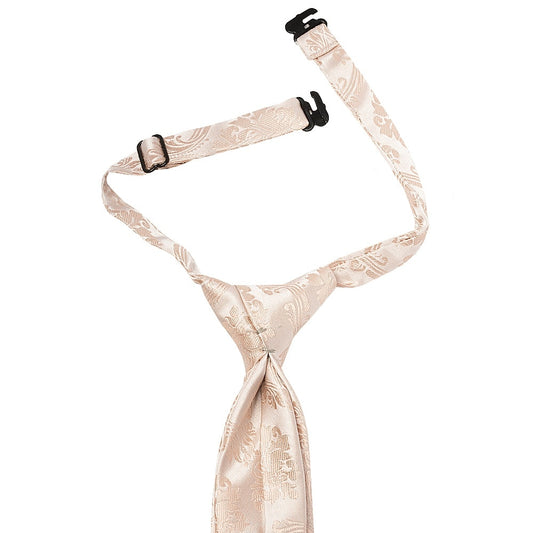 Pre Tied Nude Paisley Boys Tie Age 4 7 2