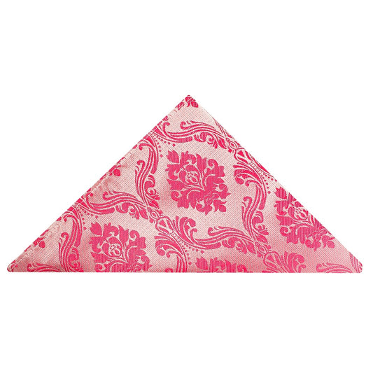 Light Coral Paisley Pocket Square 1