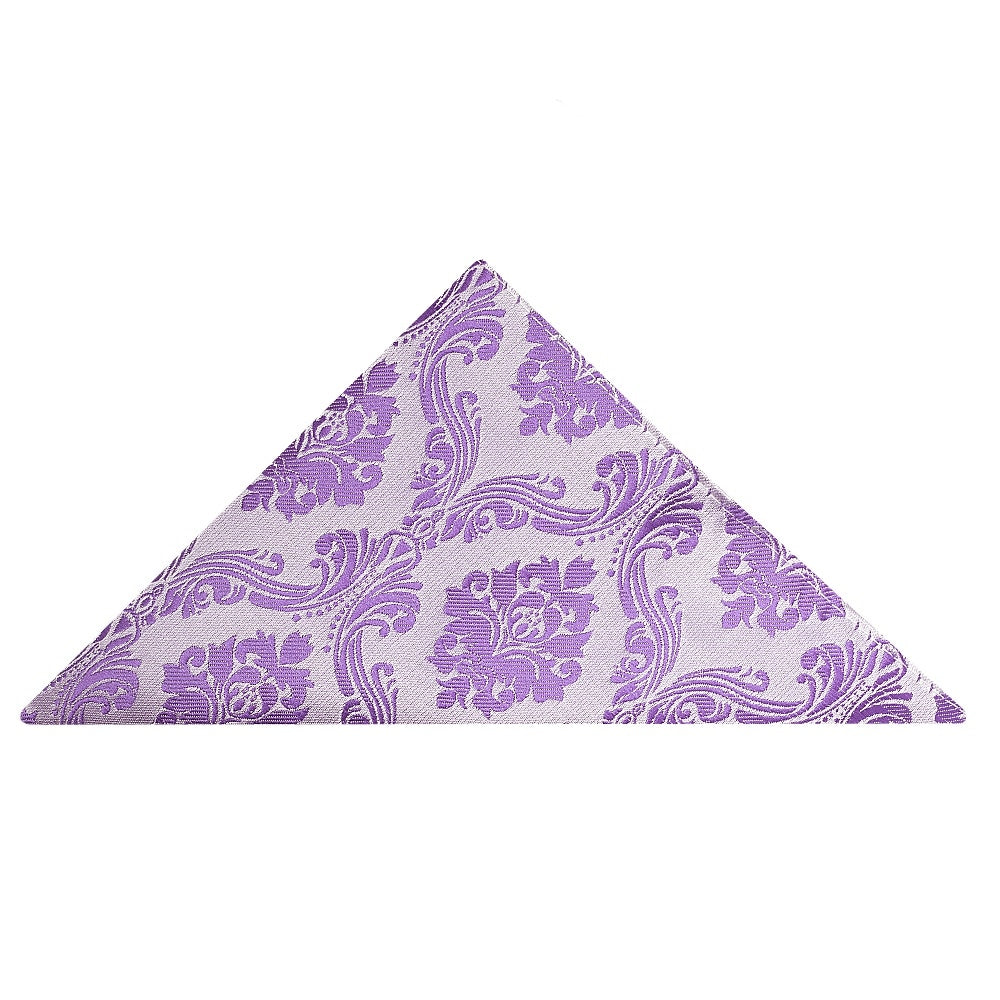 Cadbury Purple Paisley Pocket Square 1
