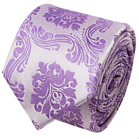 Cadbury Purple Paisley Skinny Mens Tie 2