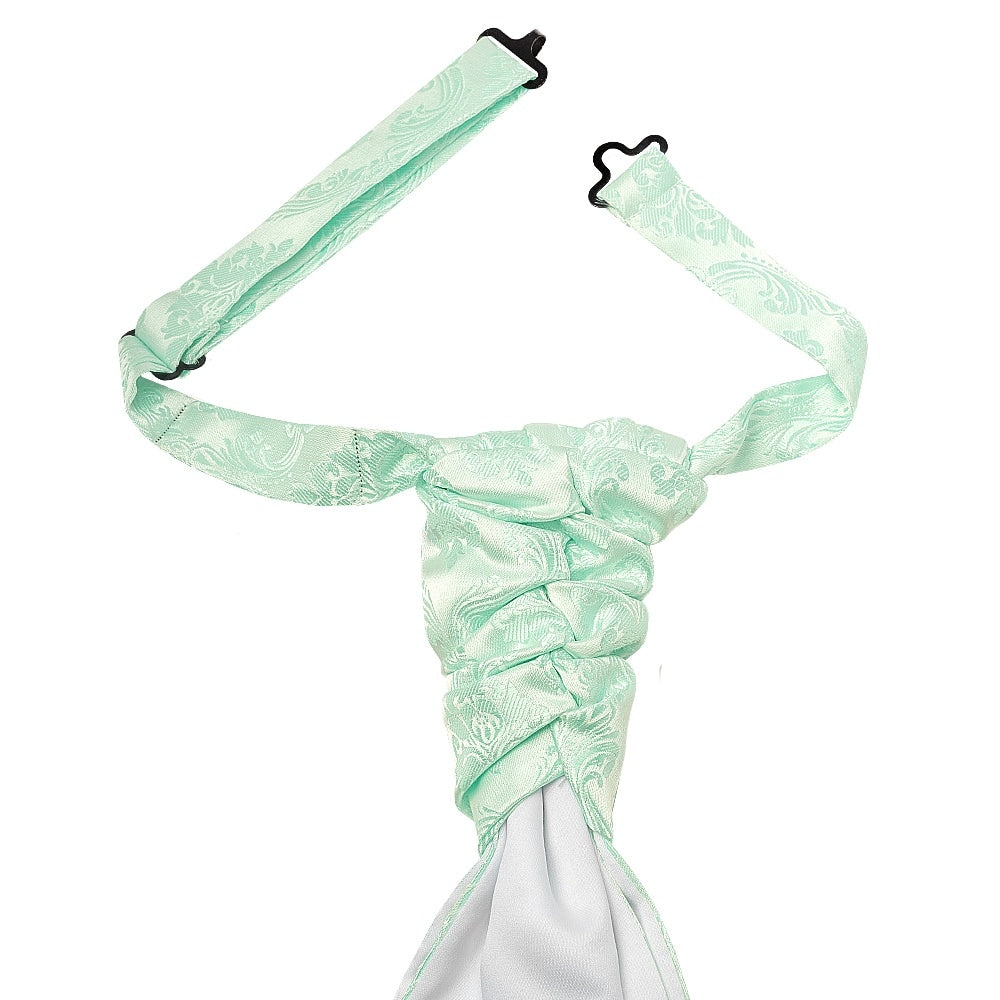 Mint Paisley Mens Cravat Tie 2