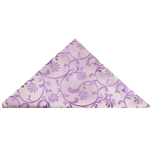 Cadbury Purple Floral Pocket Square 1
