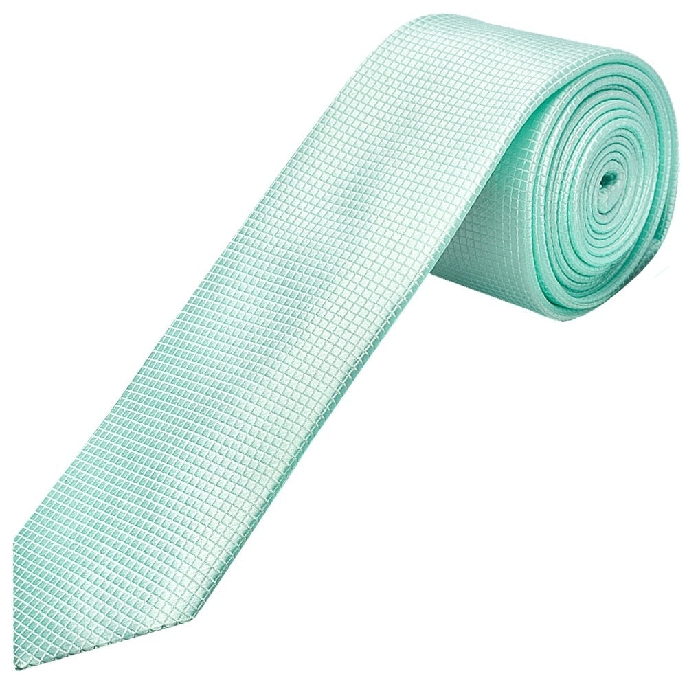 Mint Diamond Skinny Boys Tie 1