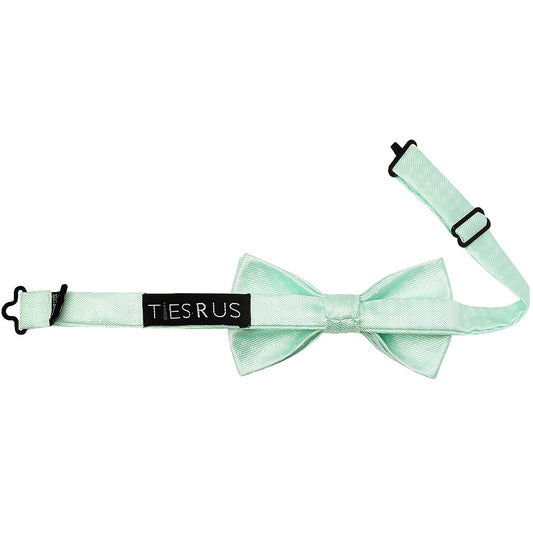 Pre Tied Mint Polka Dot Boys Bow Tie Age 4-7