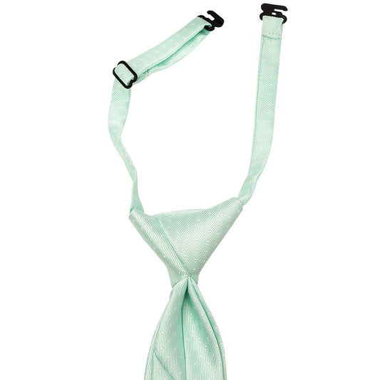 Pre Tied Mint Polka Dot Boys Tie Age 4-7