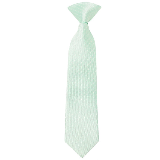 Pre Tied Mint and White Polka Dot Boys Tie and Pocket Square Set Age 4-7