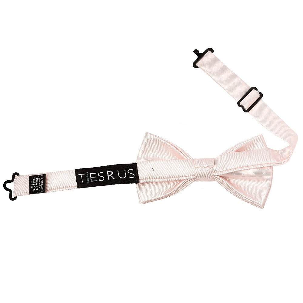 Pre Tied Blush Polka Dot Boys Bow Tie Age 4 7 2