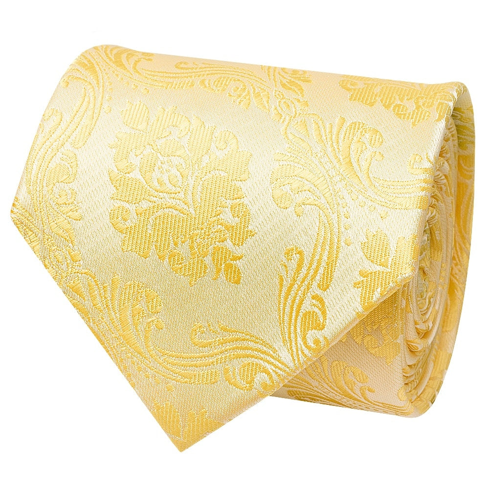 Gold Paisley Classic Mens Tie 3