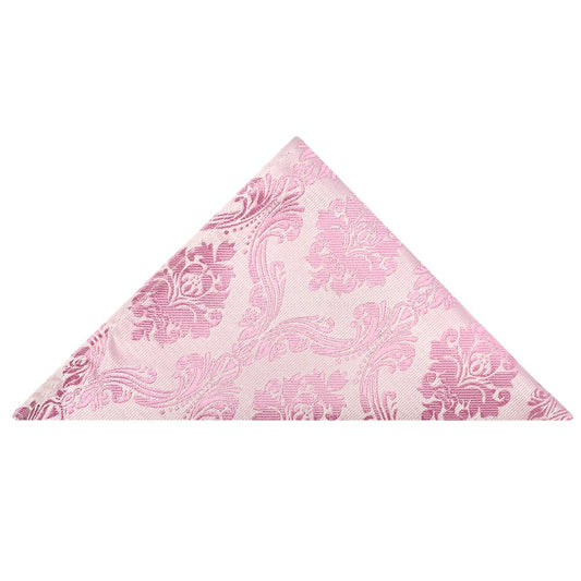 Dusty Pink Paisley Pocket Square 1