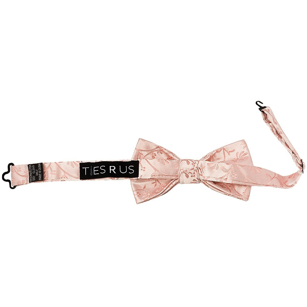 Pre Tied Rose Quartz Floral Boys Bow Tie Age 18 Months 3 Years 2