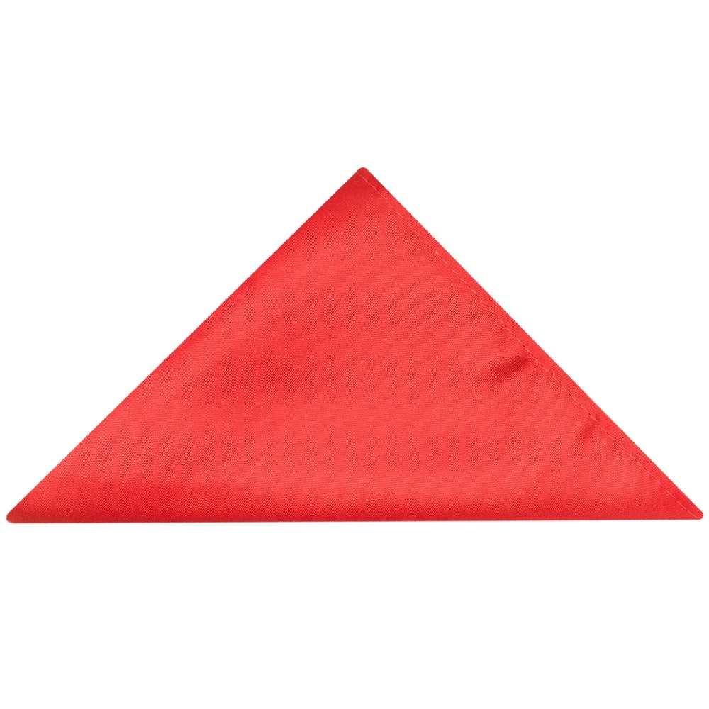 Plain Coral Pink Satin Skinny Mens Tie And Pocket Square Set 5