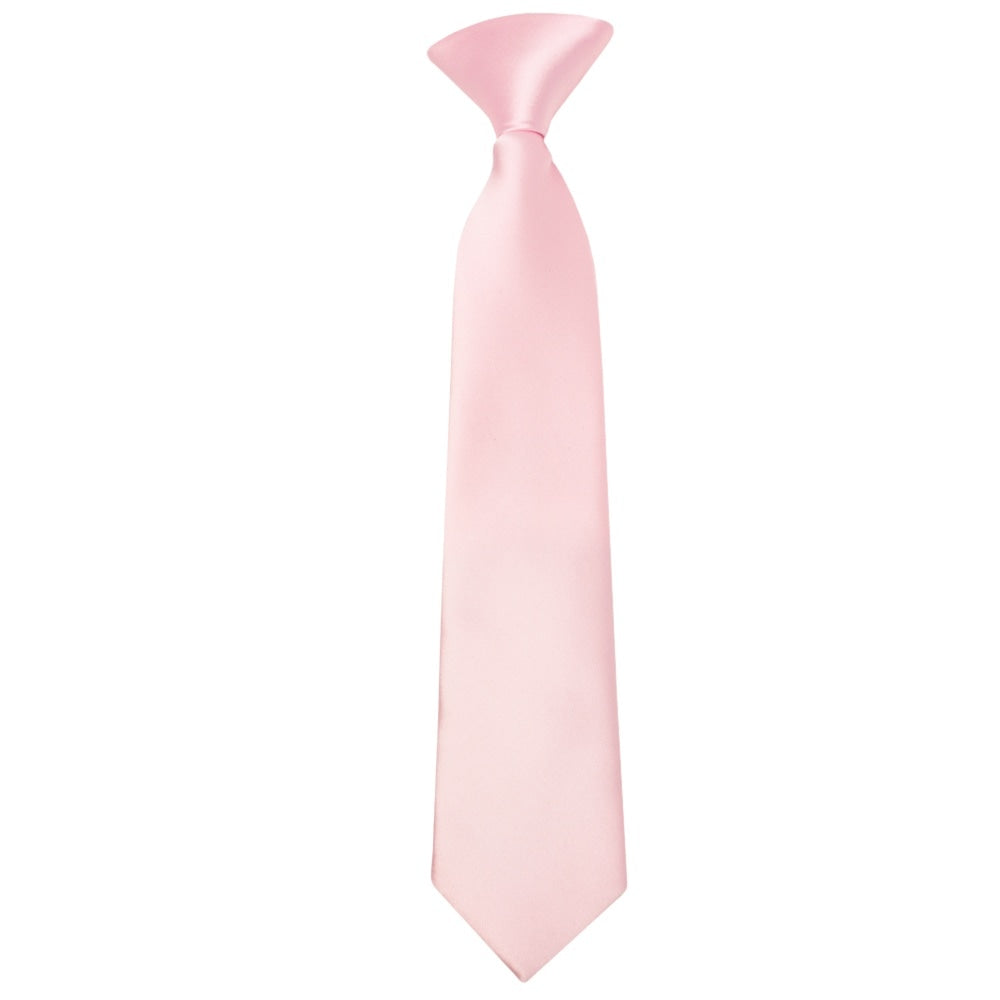 Pre Tied Baby Pink Satin Boys Tie Age 4 7 1