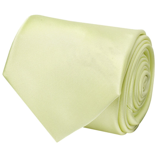 Plain Willow Green Satin Classic Mens Tie