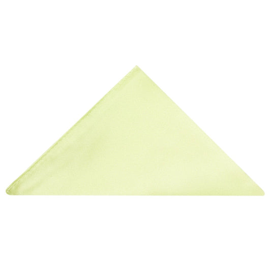 Plain Willow Green Pocket Square 1