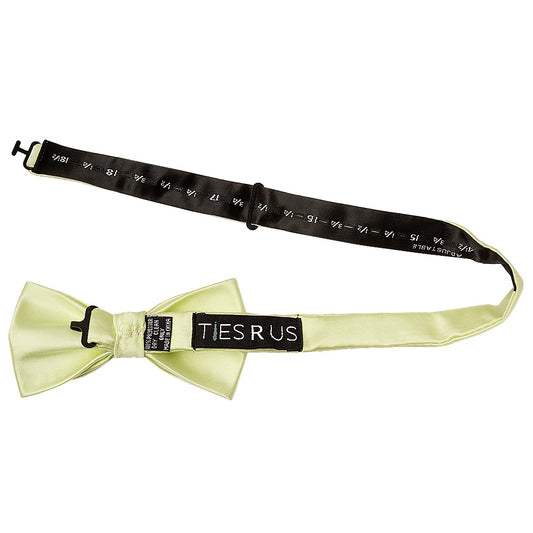 Plain Willow Green Handmade Mens Bow Tie