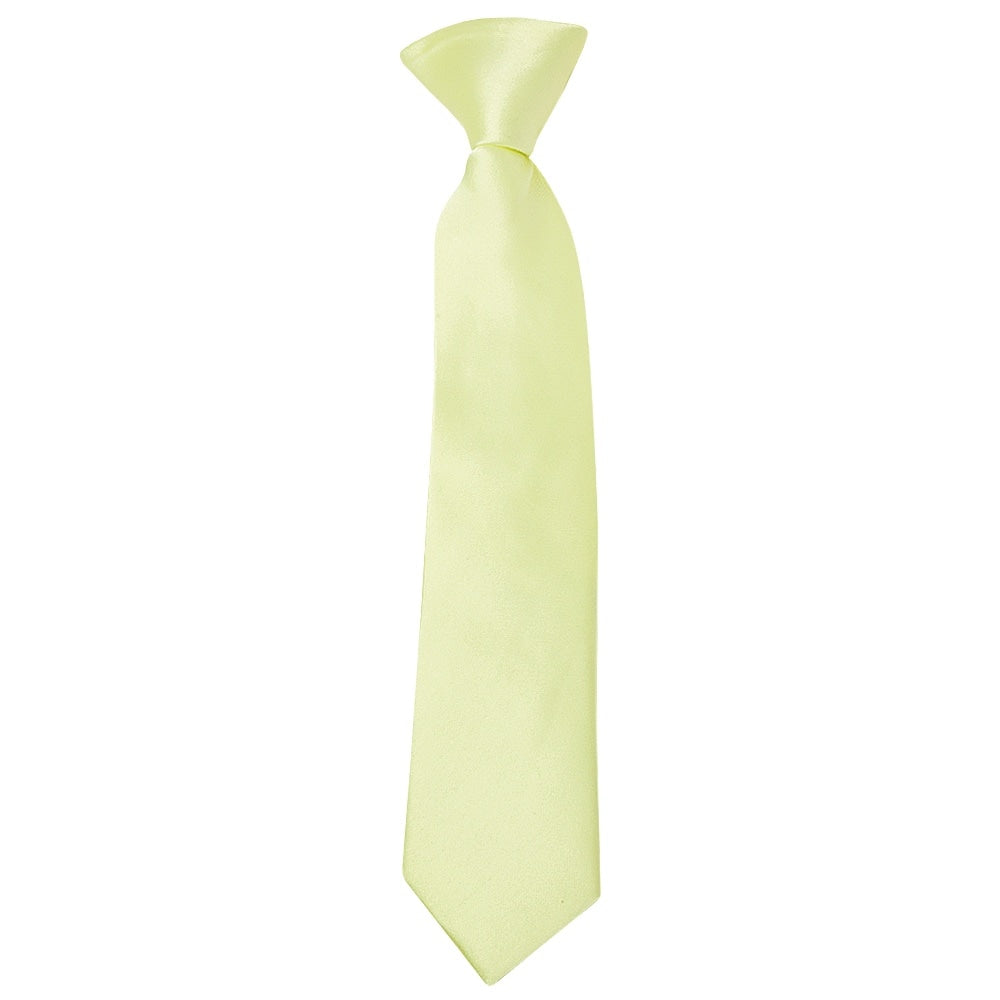 Pre Tied Willow Green Boys Tie Age 4 7 1