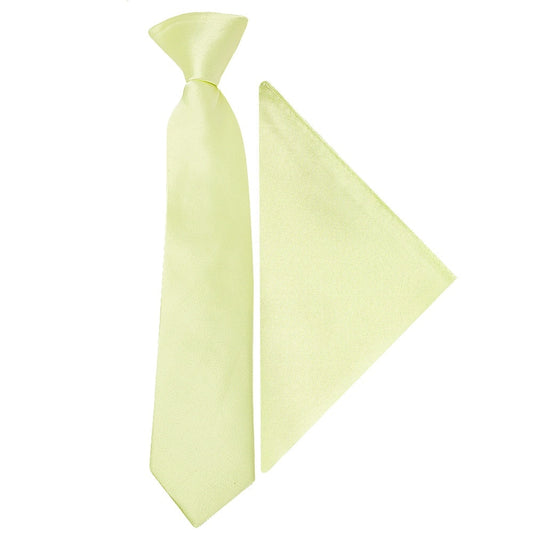 Pre Tied Willow Green Boys Tie And Pocket Square Set Age 4 7 1