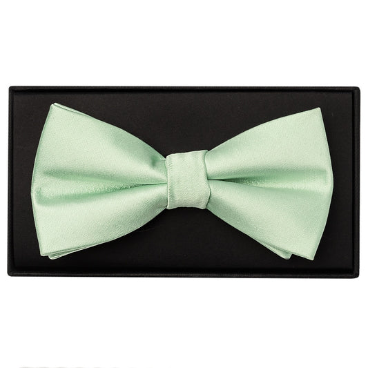 Pale Mint Handmade Mens Bow Tie 1