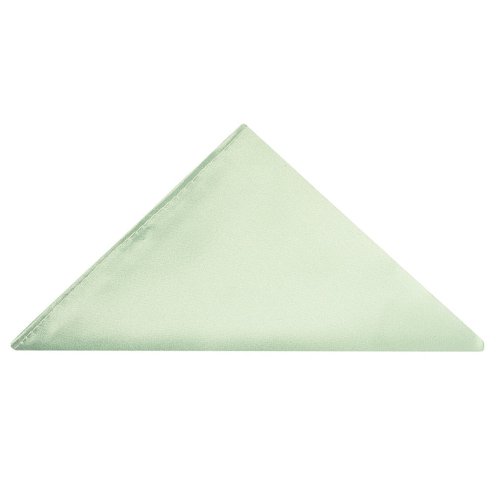 Pale Mint Boys Satin Skinny Tie And Pocket Square Set 5